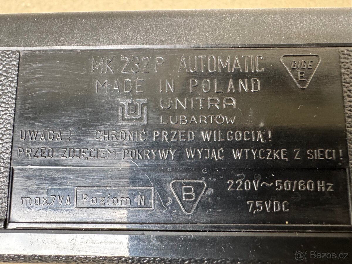 Unitra MK 232P Automatic kazetový magnetofon - 4