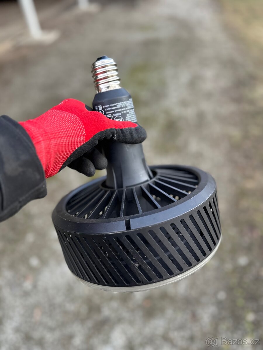 Industriální stropní průmyslová smaltovaná lampa - 4