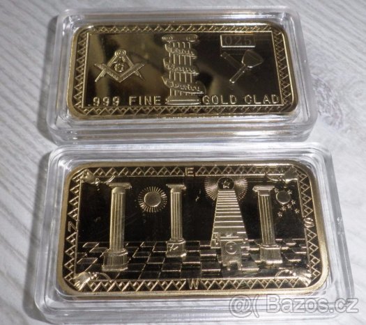 Německé zlaté cihličky a mince. Sbírka - 4