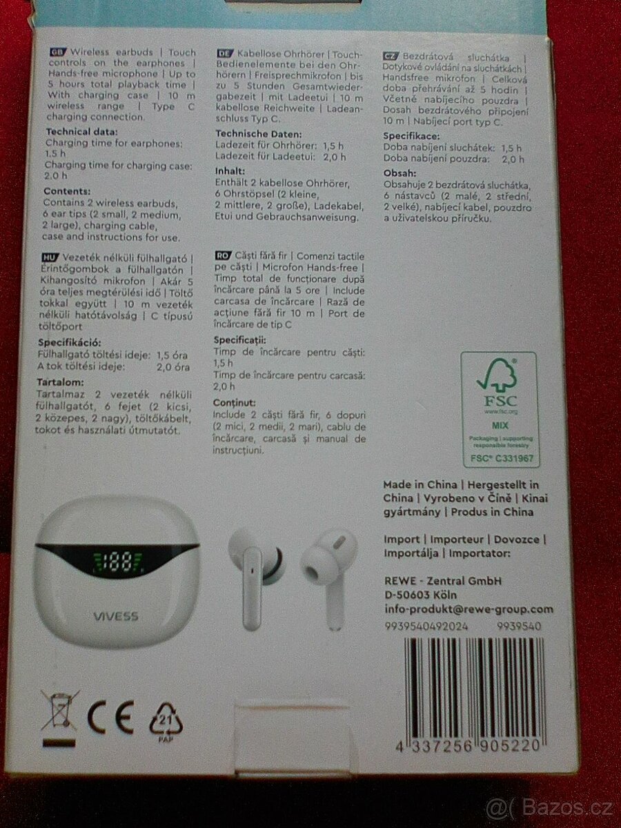 Bezdrátová sluchátka Wireles - 4