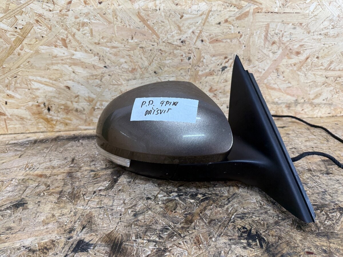 PRAVÉ ZPĚTNÉ ZRCÁTKO ŠKODA YETI 9 PIN 9204 5L0857934 - 4