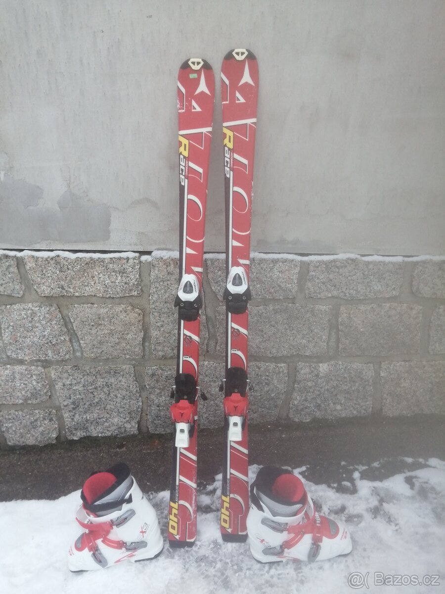 lyže atomic 140 + lyžáky 38 - 4