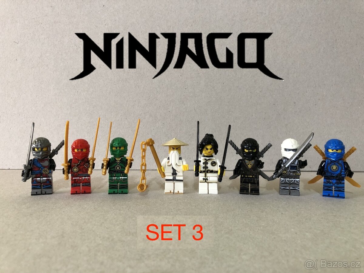 Figúrky Ninjago (8ks) typ lego - nové, nehrane - 4