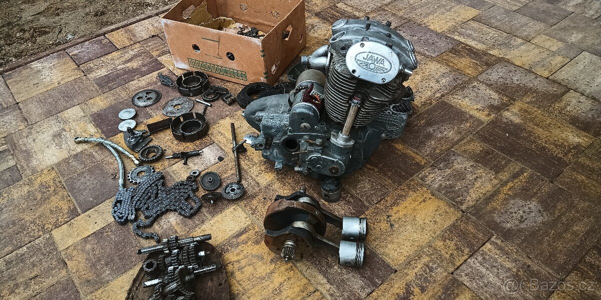 Prodám motor Jawa 500 OHC + dovozové papíry. - 4