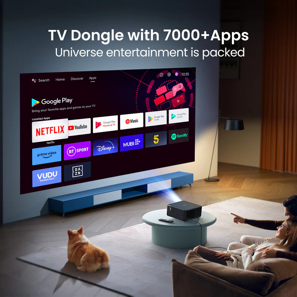 YABER K2s chytrý projektor pro domácí kino + Google TV - 4