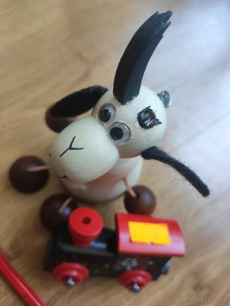dřevěné figurky na pružině - 4