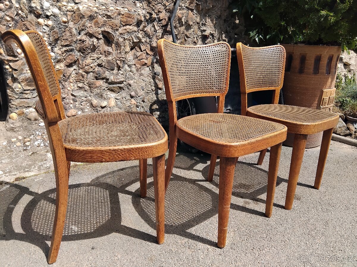 Retro židle Thonet, 3 kusy - 4
