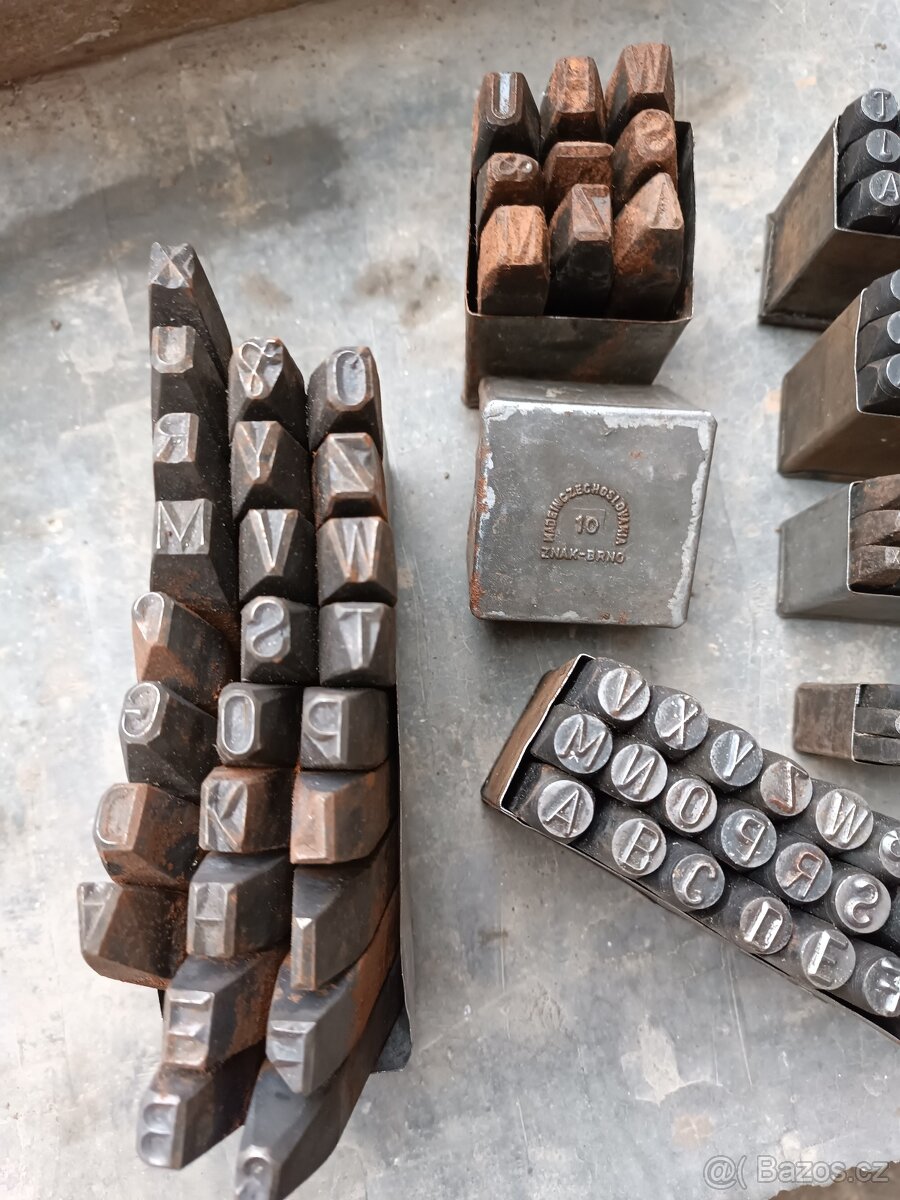 Razidla písmen a číslic made in Czechoslovakia - 4