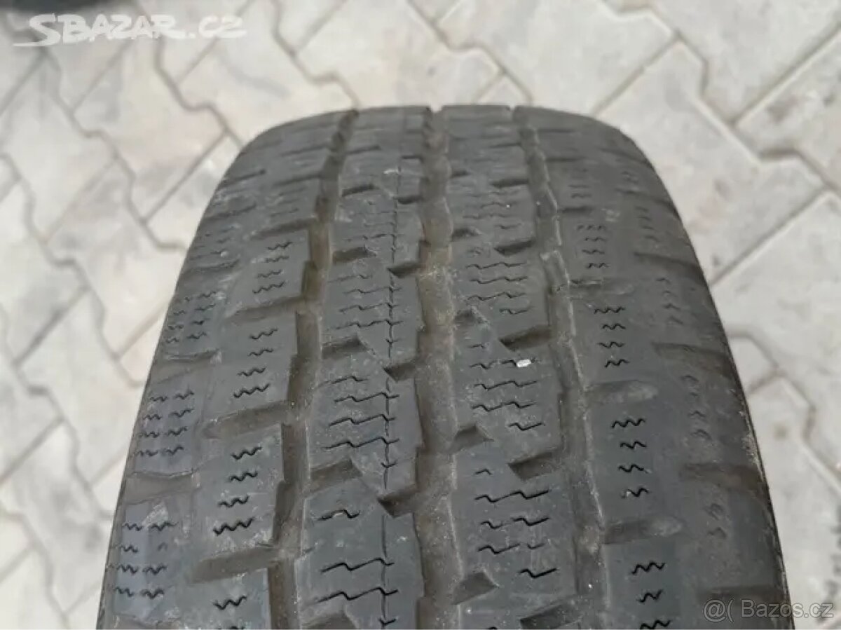 4x plechové disky 5x120 + pneu zimní 205/65 R16C - 4