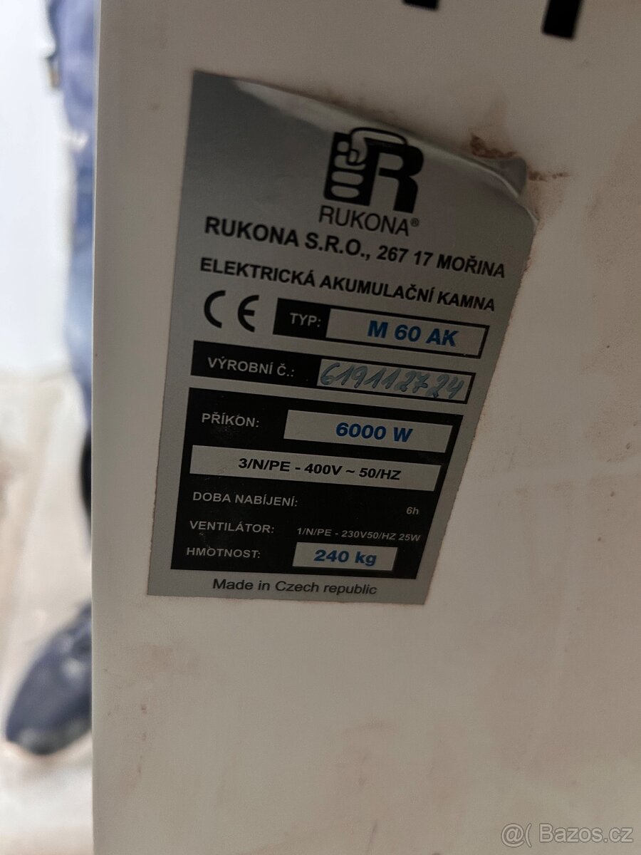 Akumulační kamna M60AK - 4