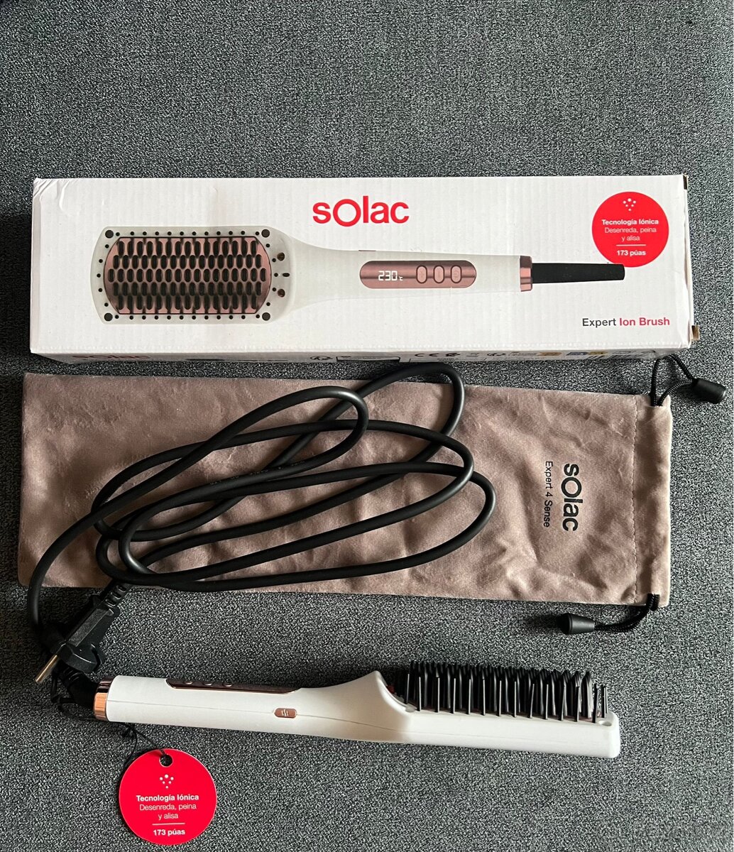 Ionizační žehlící kartáč na vlasy Solac - 4
