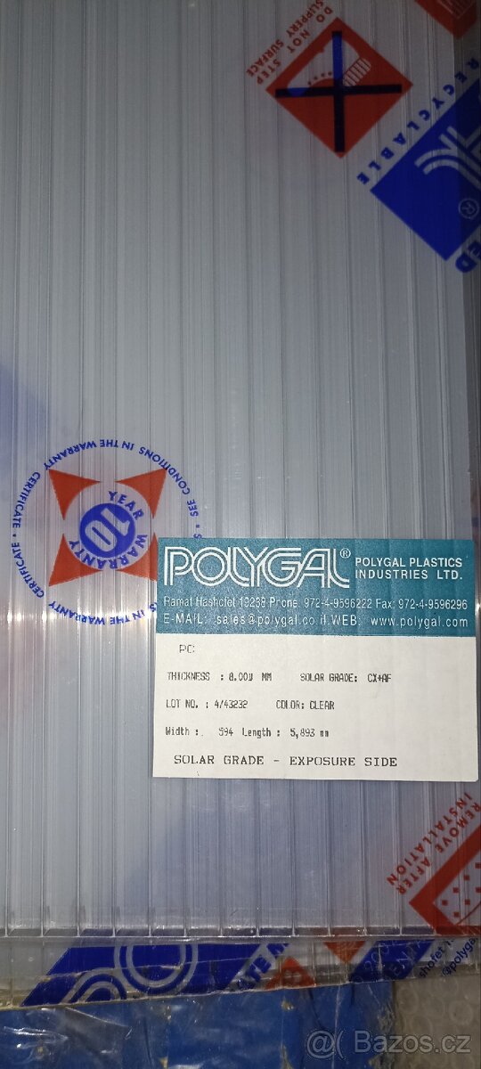 Dutinkový polykarbonát 8mm - nový - 4