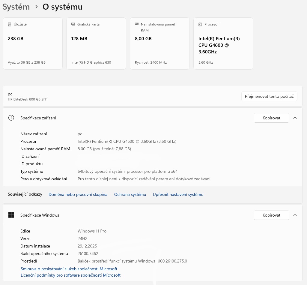 PC HP EliteDesk 800 - 4