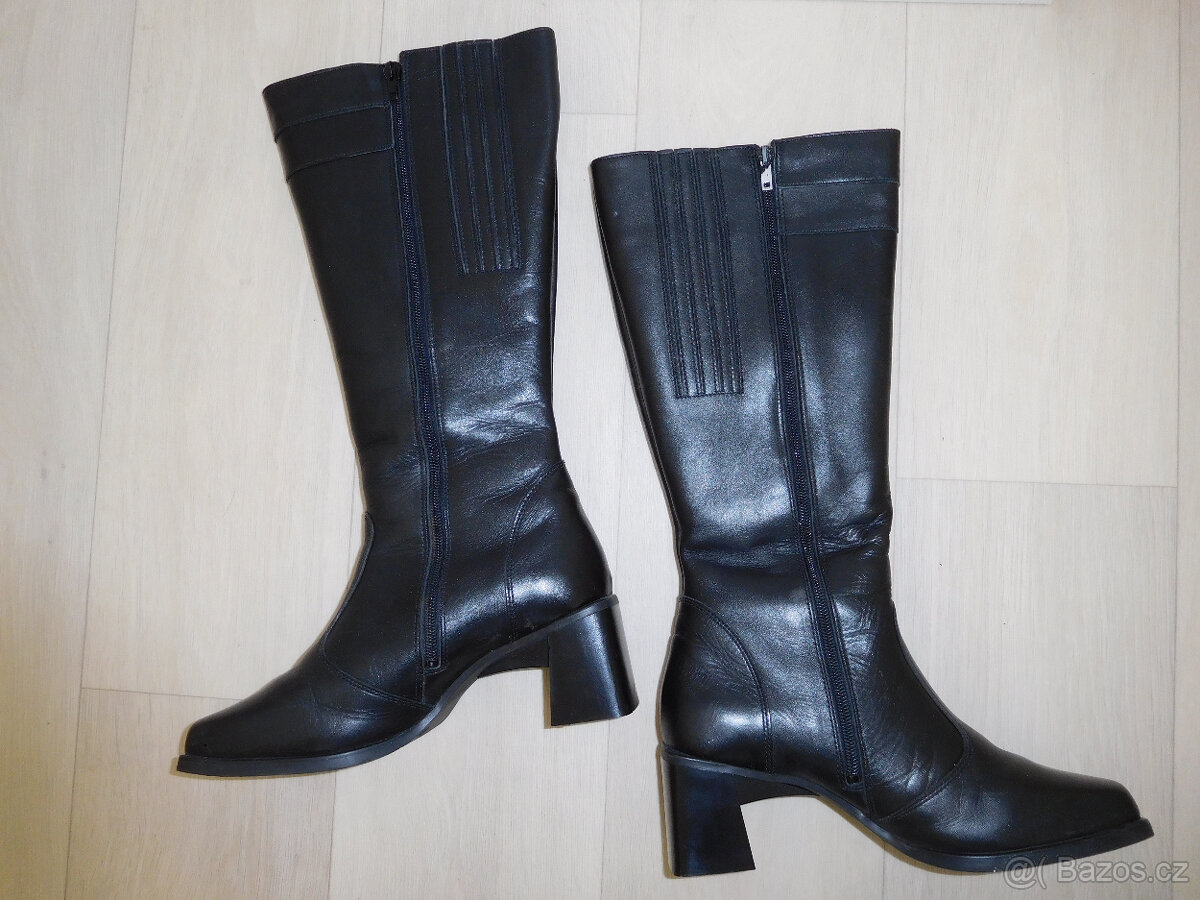 Dámské kožené kozačky vel. 38 - 4