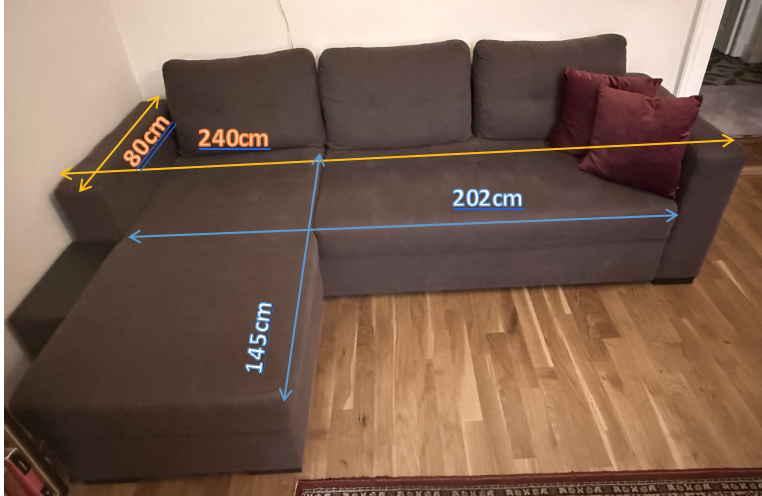 Rohová rozkládací sedačka Grace - 4