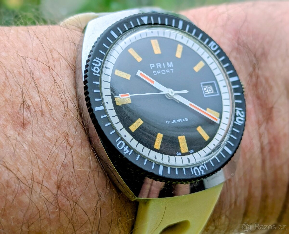 Hodinky PRIM SPORT 2 - 17 JEWELS - KRÁSNÝ STAV - 4