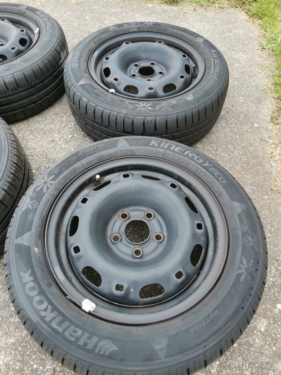 Prodám sadu plechových disku 5x100 R14 - 4