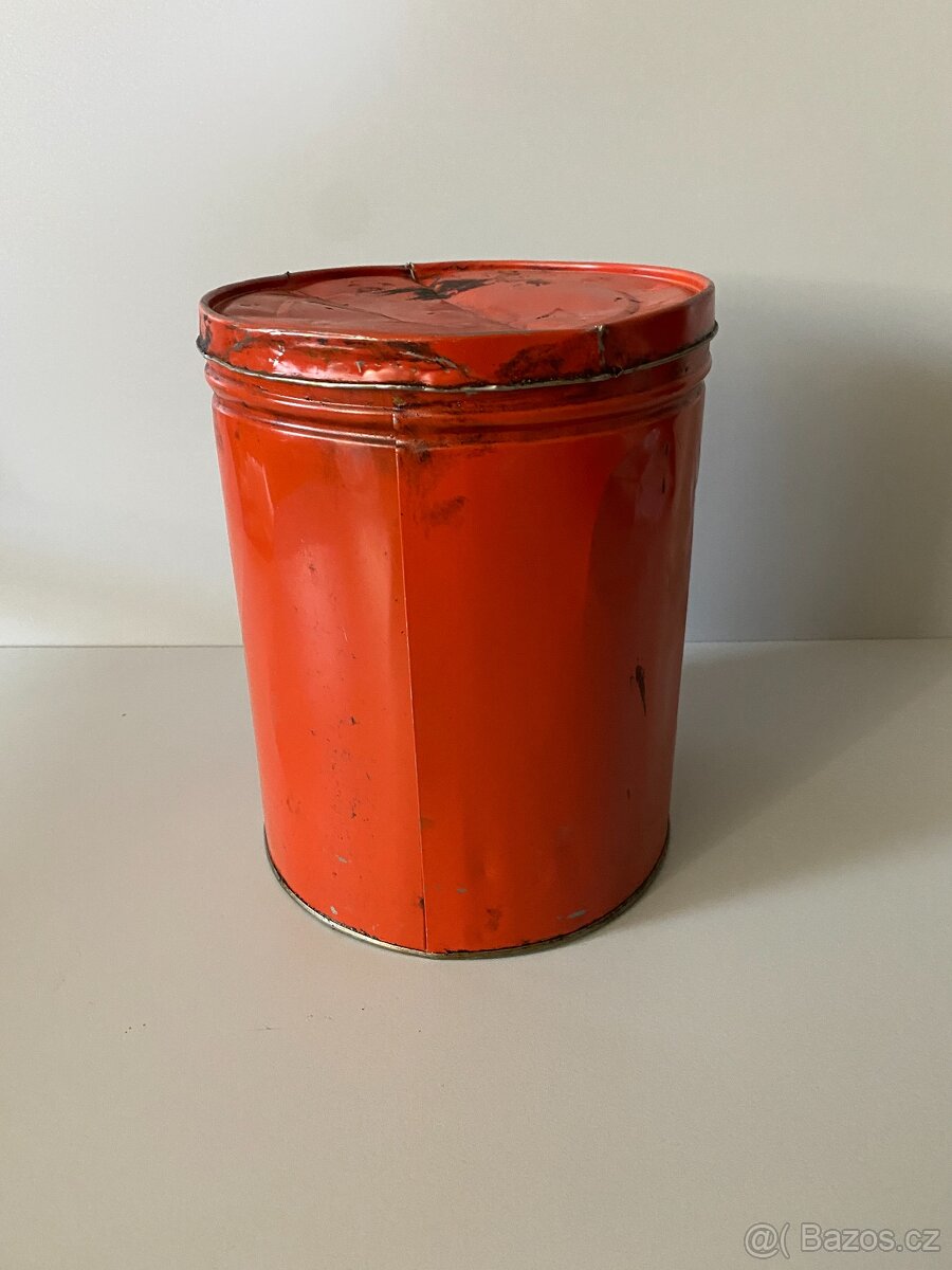 plechovka od oleje stará plechovka mazivo vazelína retro - 4