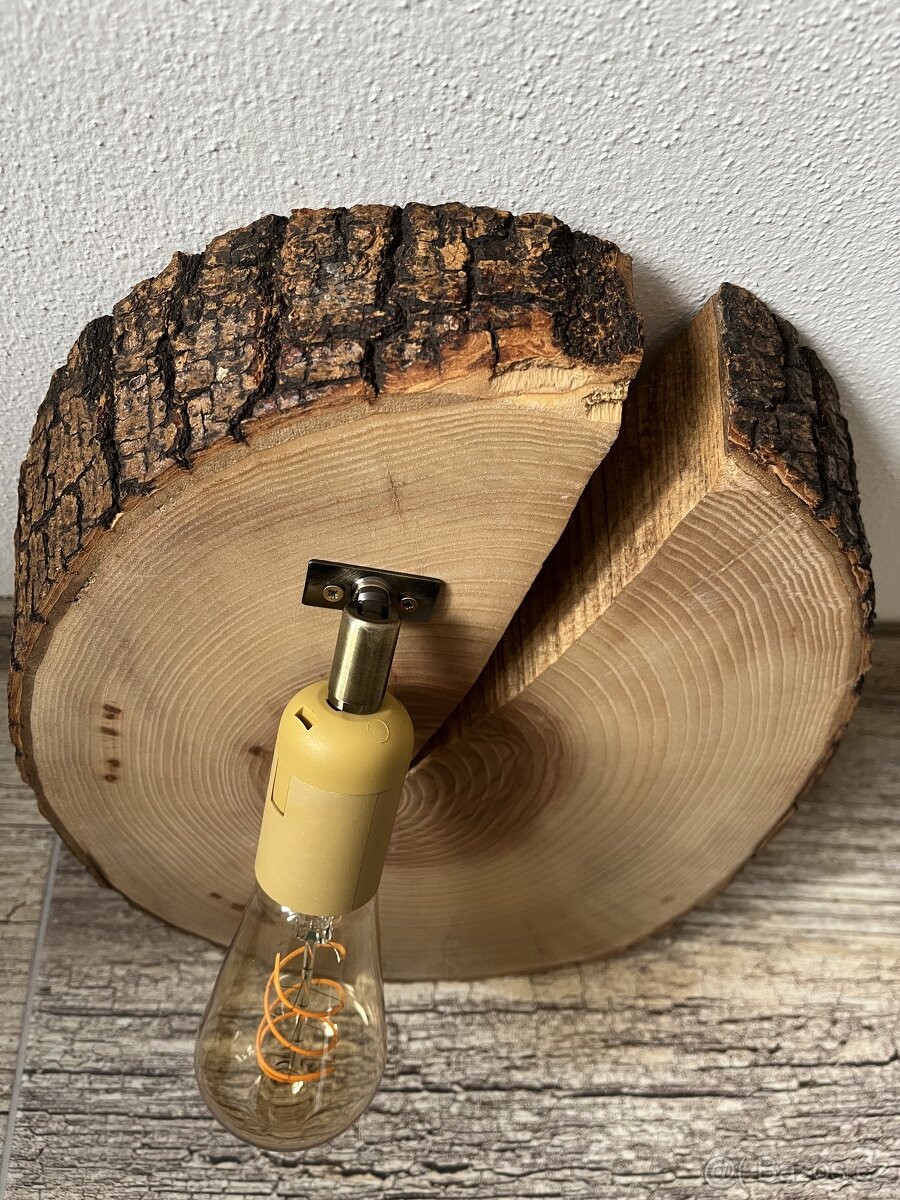 nástěnné dřevěné svítidlo - 4