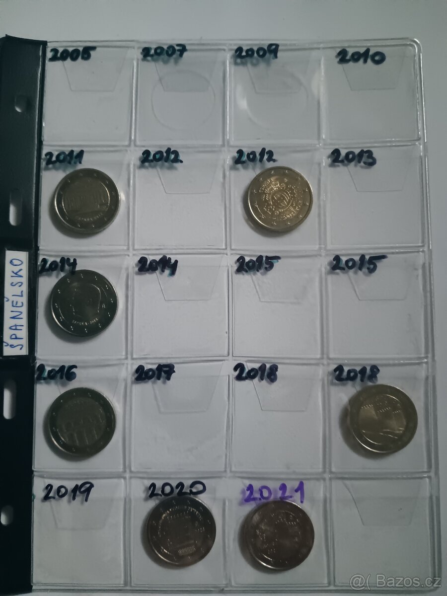 Sbírka euromincí 2€ ca 200ks - 4