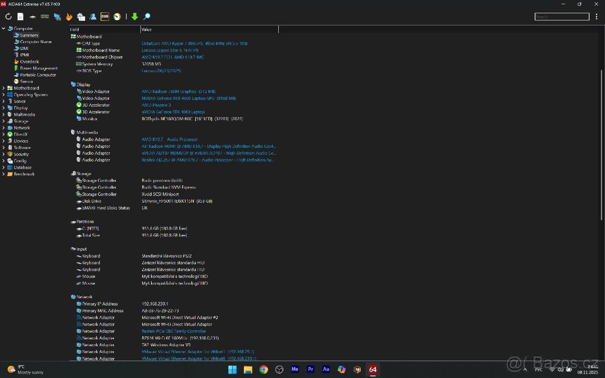 Prodám herní Lenovo legion 5 slim - 4