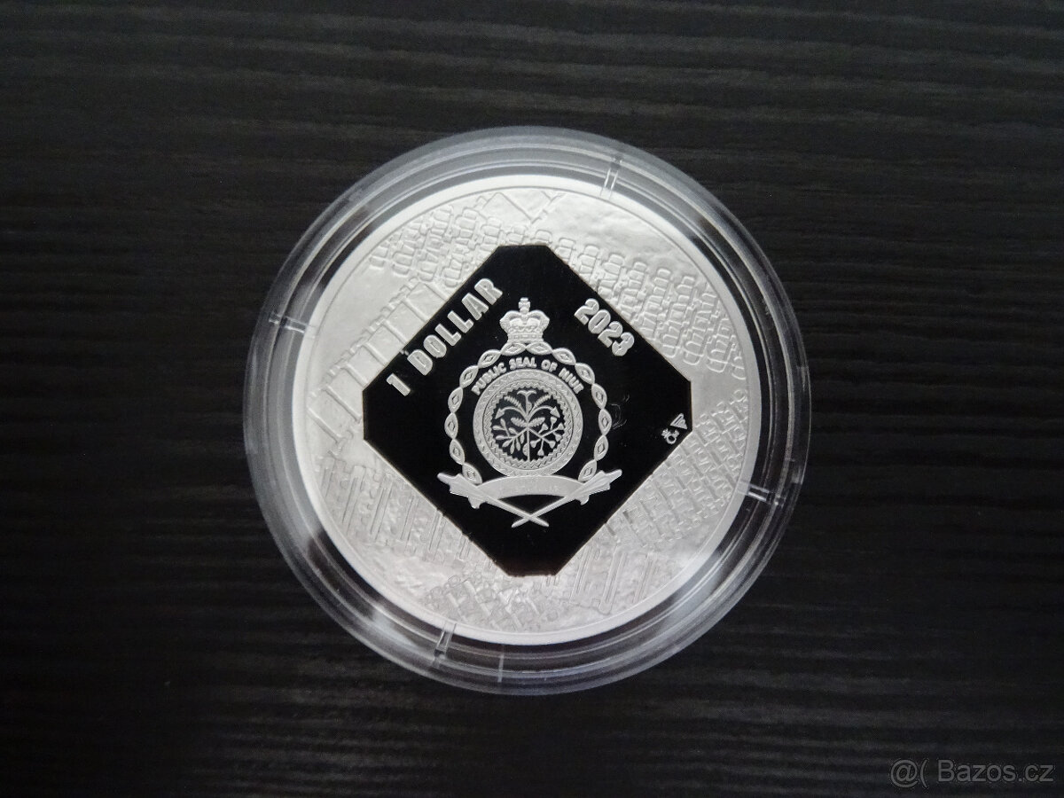 Stříbrná mince Obrněná technika - KV-1 proof - 4