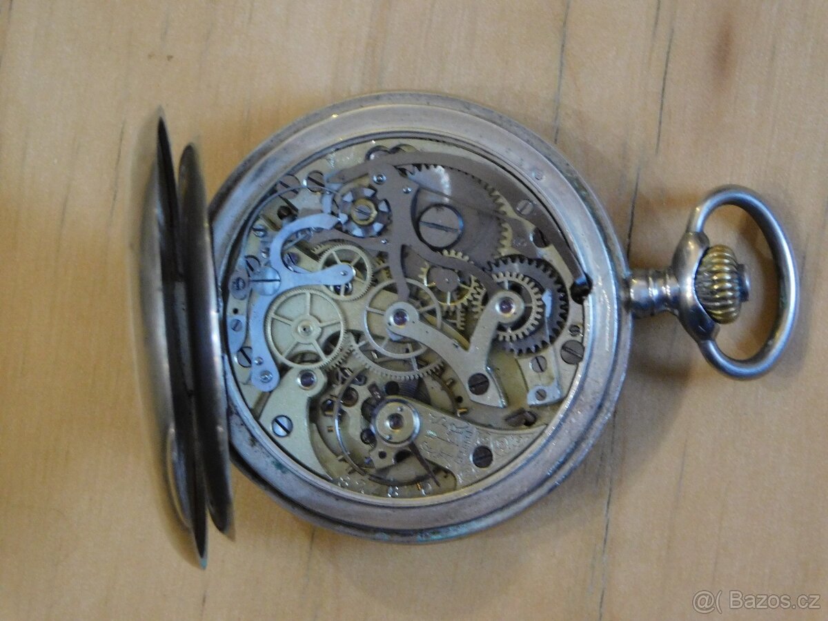 Starožitné kapesní hodinky s Chronographem - 4
