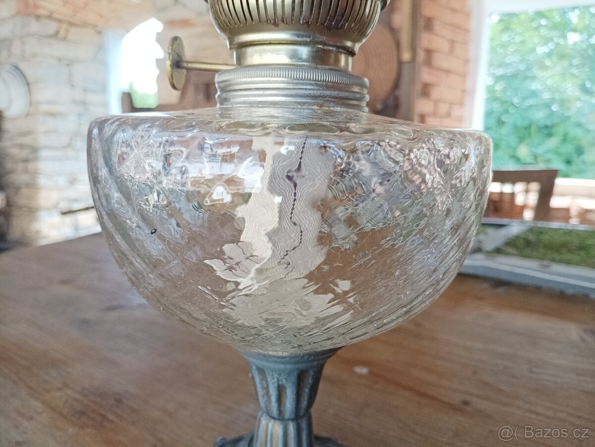 STAROŽITNÁ PETROLEJKA VE STYLU ART NOUVEAU, FRANCIE, 1900 - 4