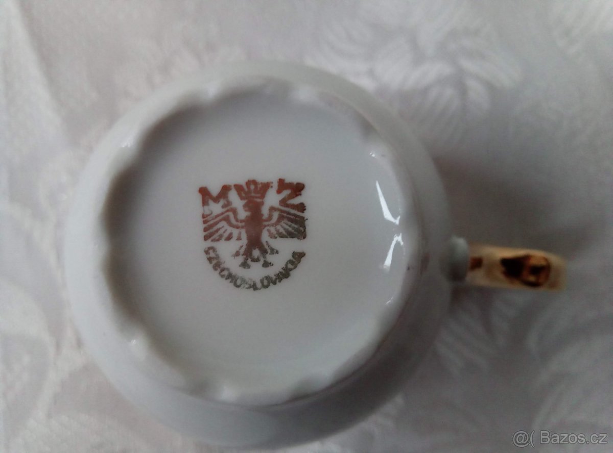 Kávový ozdobný set MZ Czechoslovakia - 4