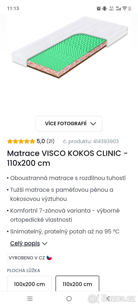 Postel s matrací - 4