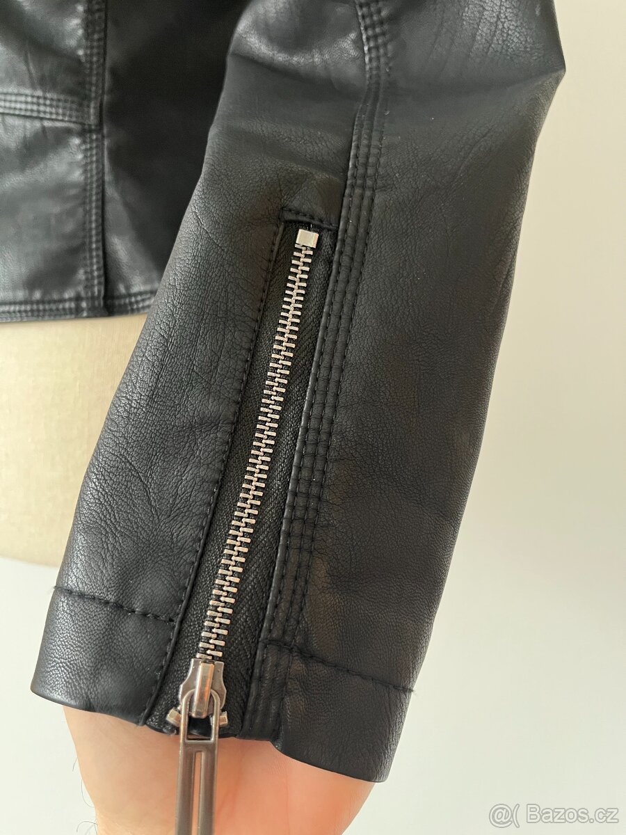 Dámská kožená bunda do pasu vel. S - 4