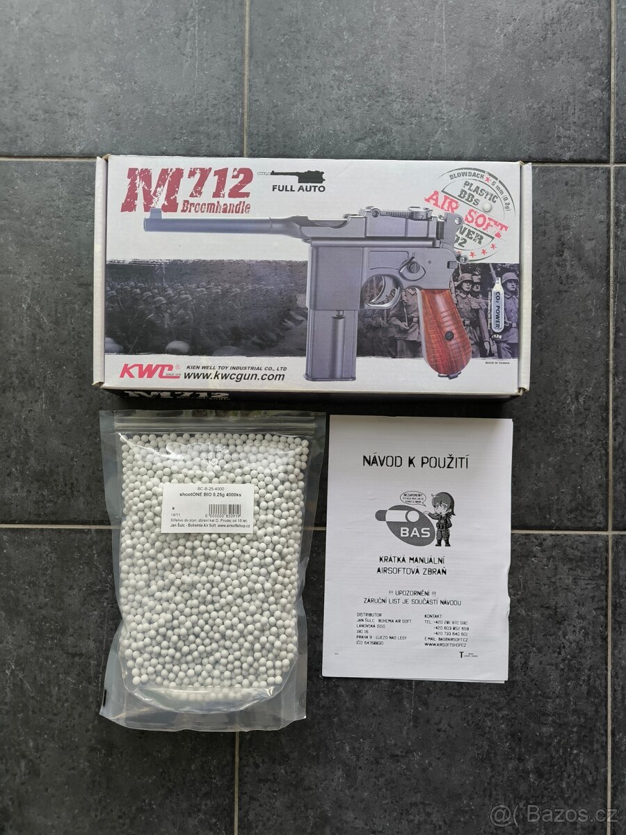 Airsoftová pistole M712 (KWC) + Ochranná maska - 4