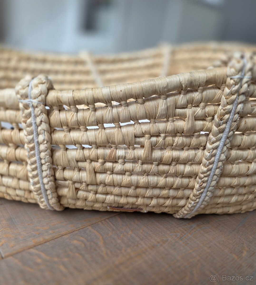 Childhome Mojžíšův koš vyvýšený Natural + matrace + potah Sl - 4