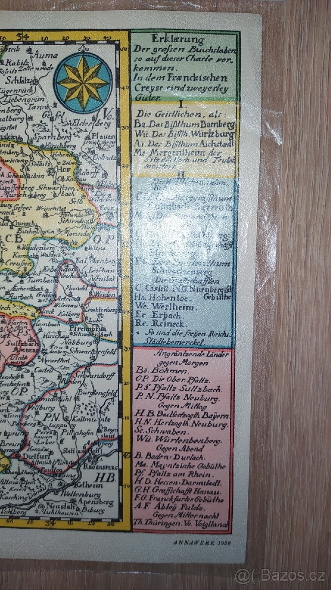 Historická mapa – Der Fränkische Creis (Annawerk 1959) - 4