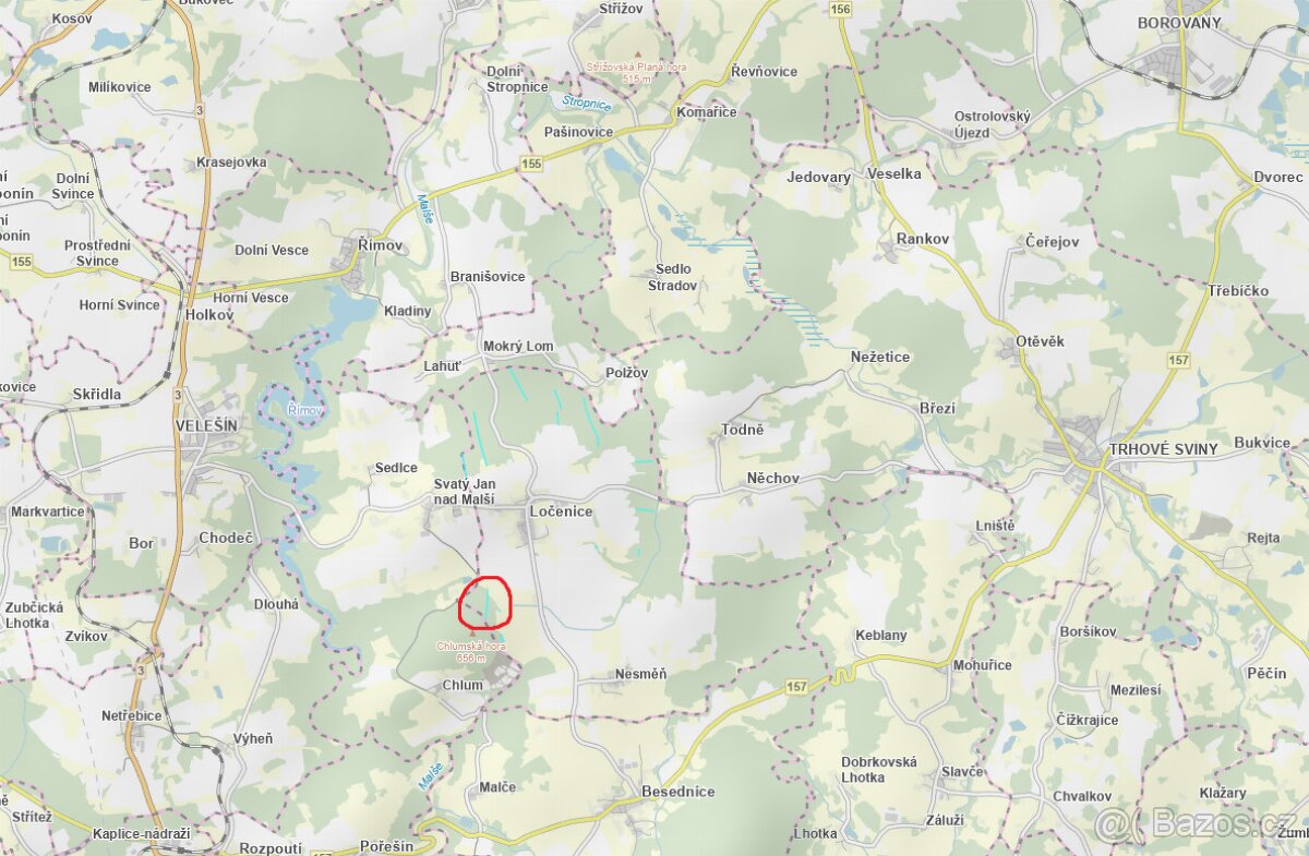 Prodám lesní pozemky v k.ú. Ločenice, p.č. 3857/9 a 3904 - 4