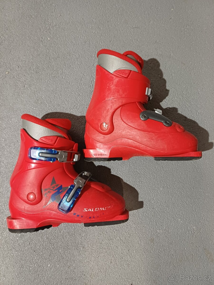 Dětské lyže 90cm + boty + hůlky - 4