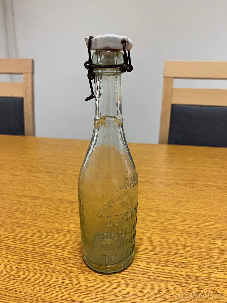 2 hezké starožitné lahve - 4