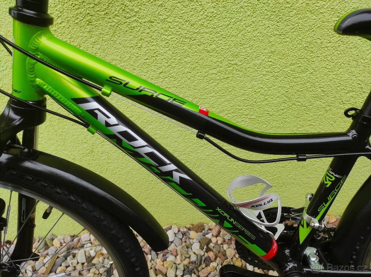 Značkové kolo Rock Machine 24" (černá/zelená) - 4