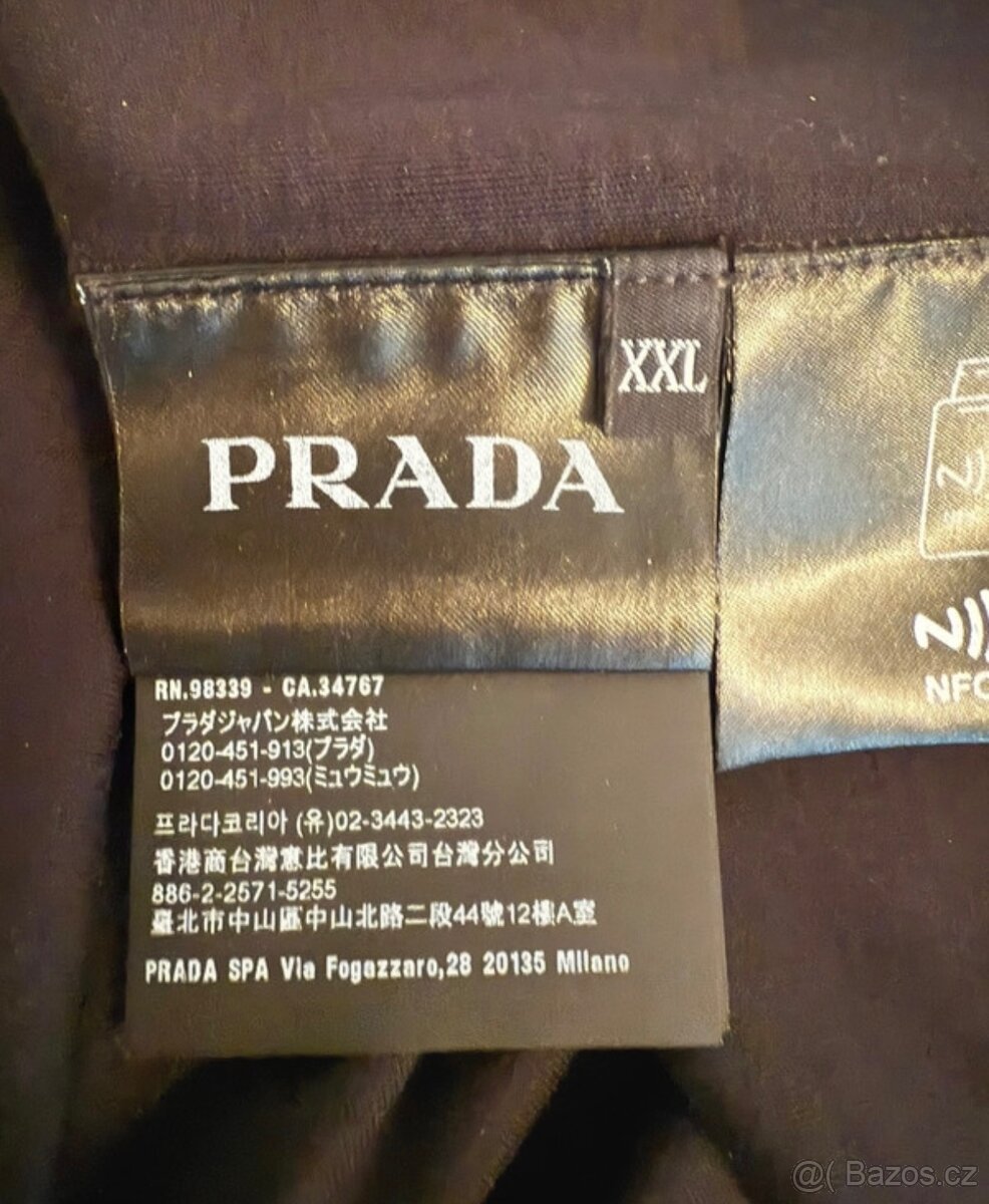 Černé tričko Prada - 4