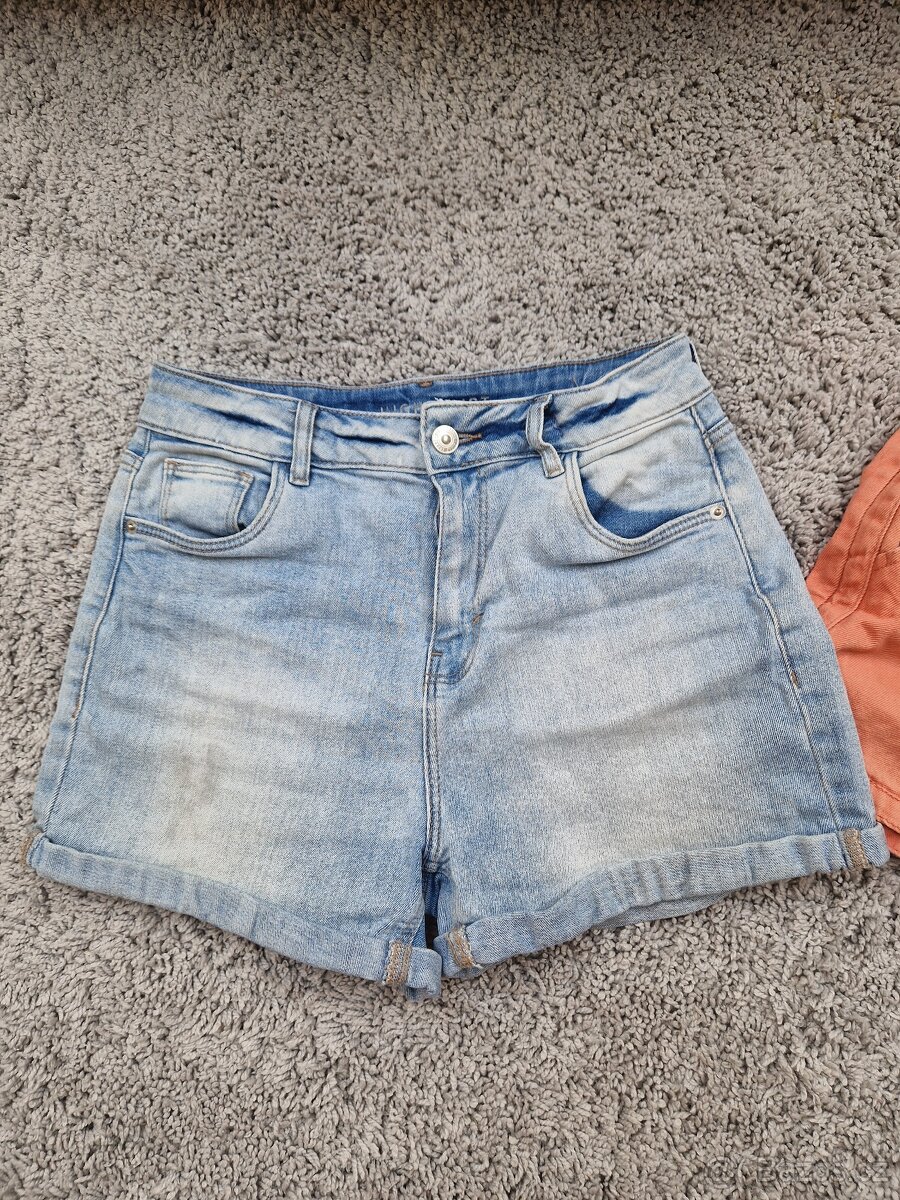 2x riflové kraťasy 12-14 let - 4