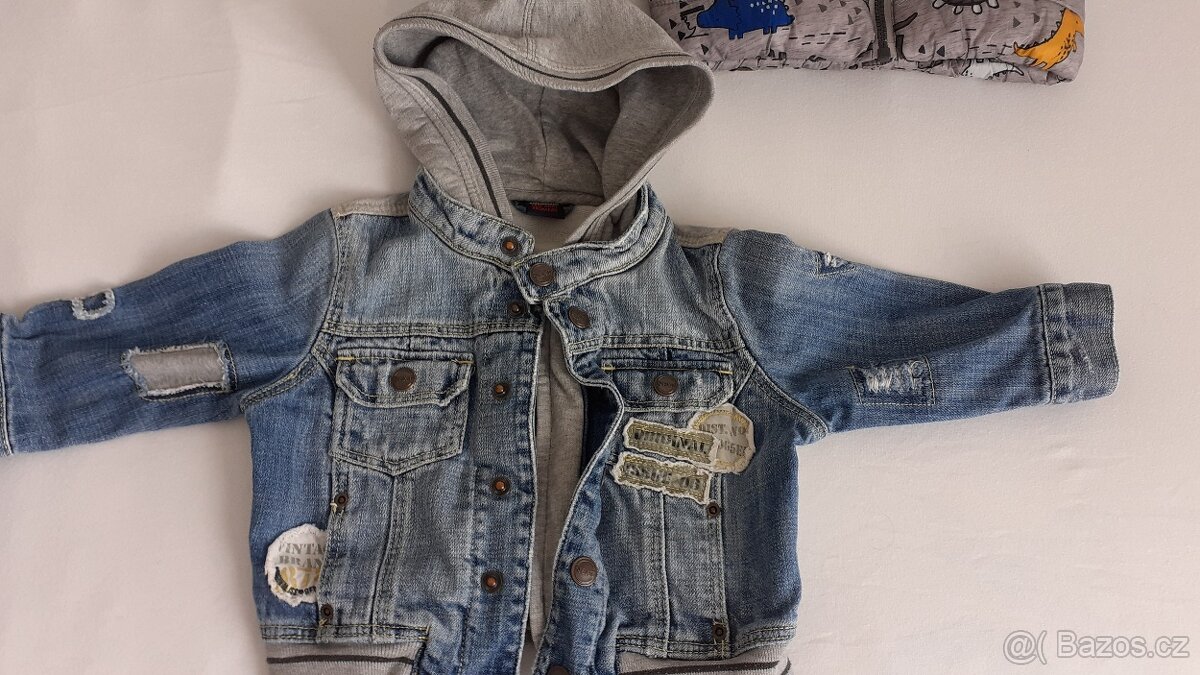Jarní/podzimní/zimní bundičky a vesty vel. 9-12 měsíců - 4