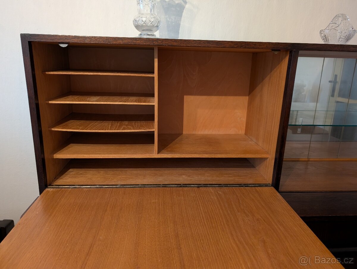 Sekretář, skříň, vitrýna Halabala - 4