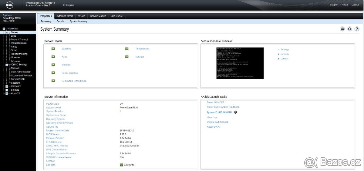 Dell PowerEdge R630, 64GB RAM - 4