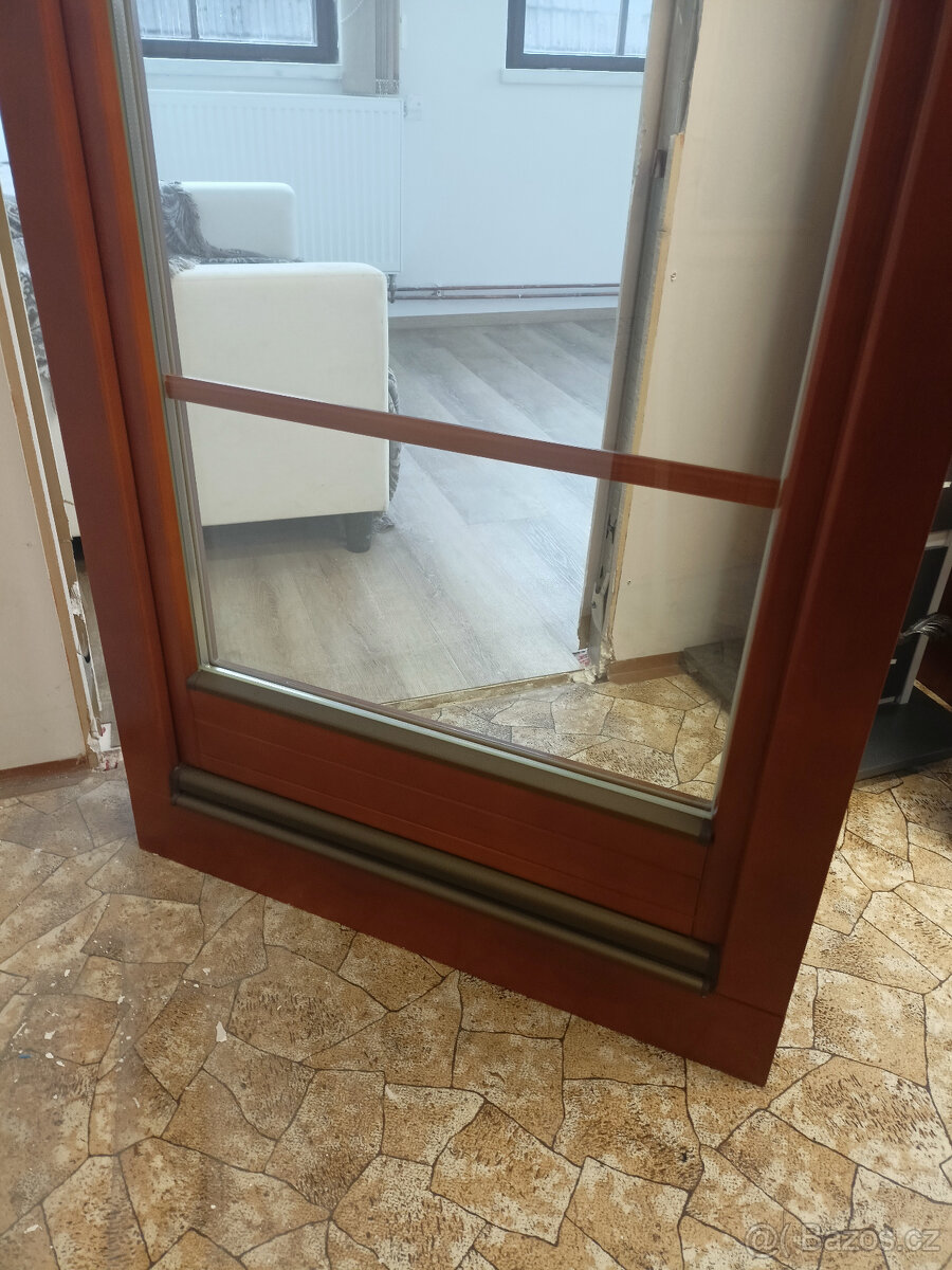 dřevěné balkónové okno/dveře EURO 68 - 4