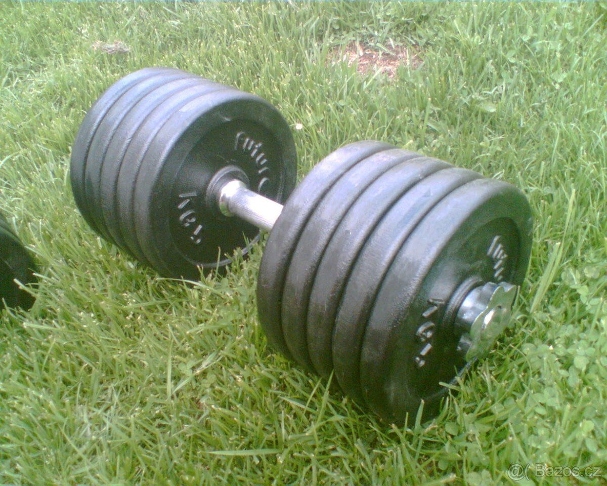 Jednoručky činky 2x53kg za 6490,- NOVÉ - 4