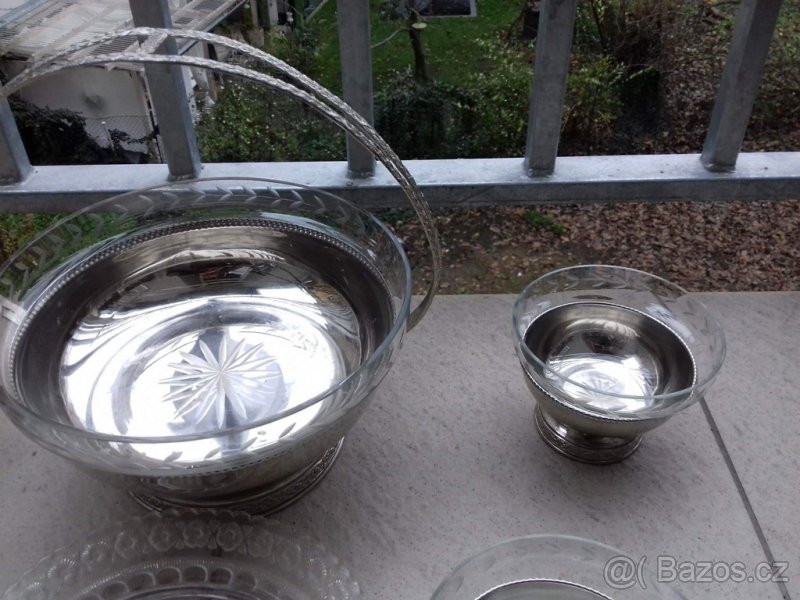 Starožitné mísy a mističky - komplet 7 ks - 4