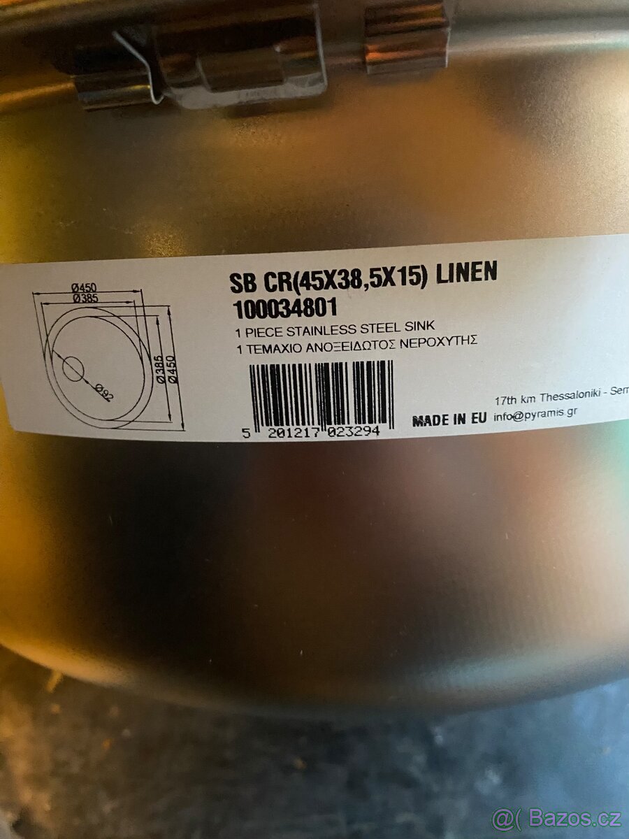 Nerezový kulatý dřez 2x - 4