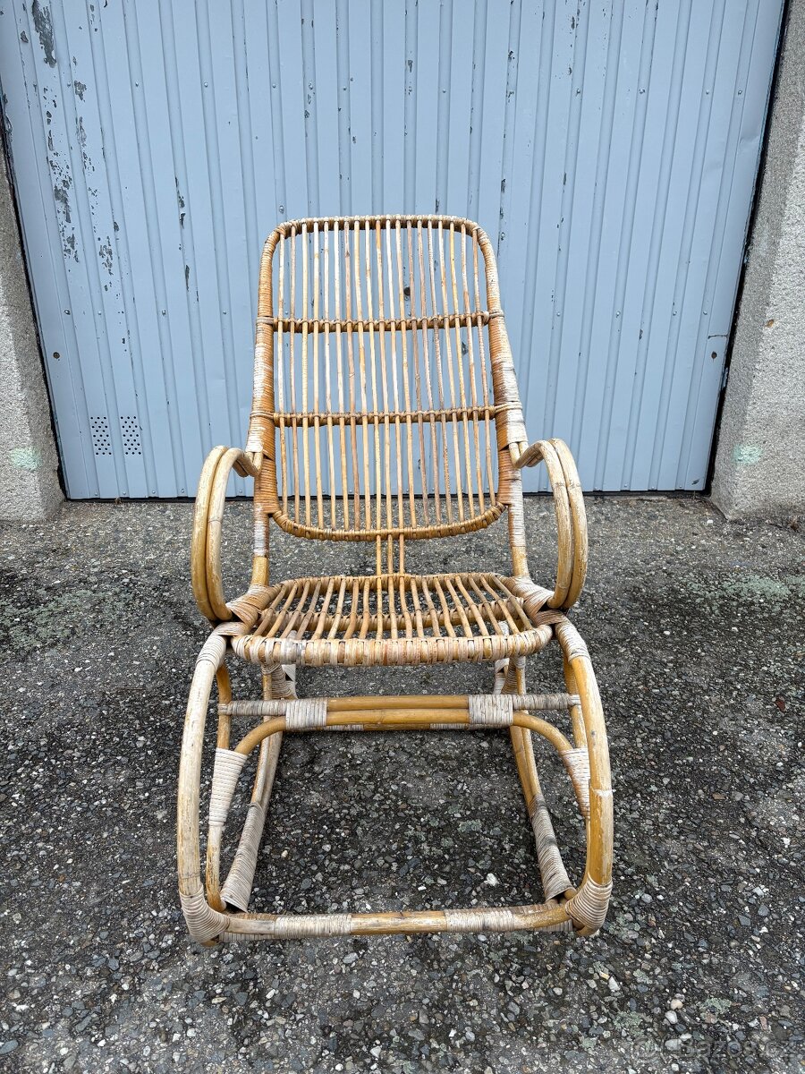 Ratanové houpací křeslo - 4