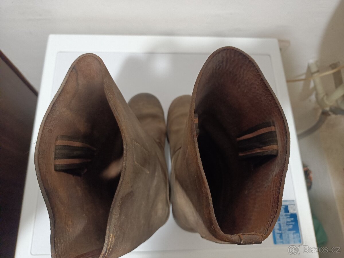 Staré Vojenské Boty Půllitry - 4