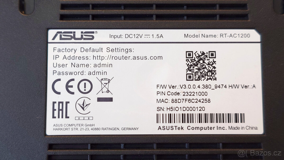 WiFi Router Asus RT-AC1200 - 4